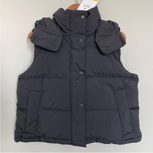 NWT Lululemon Wunder Puff Cropped Vest Black Size 12